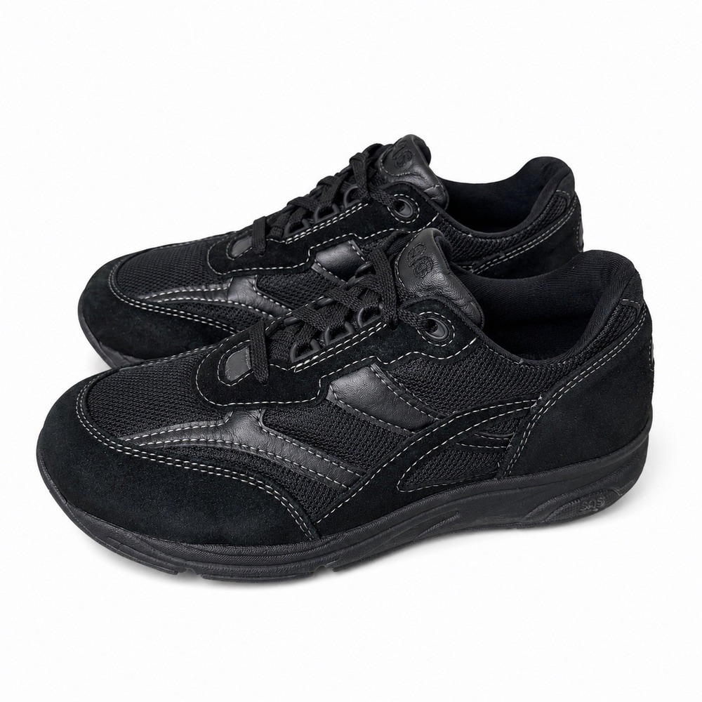 SAS Tour Mesh Black Women's Size 8 Wide Comfort Walking Shoes Sneakers